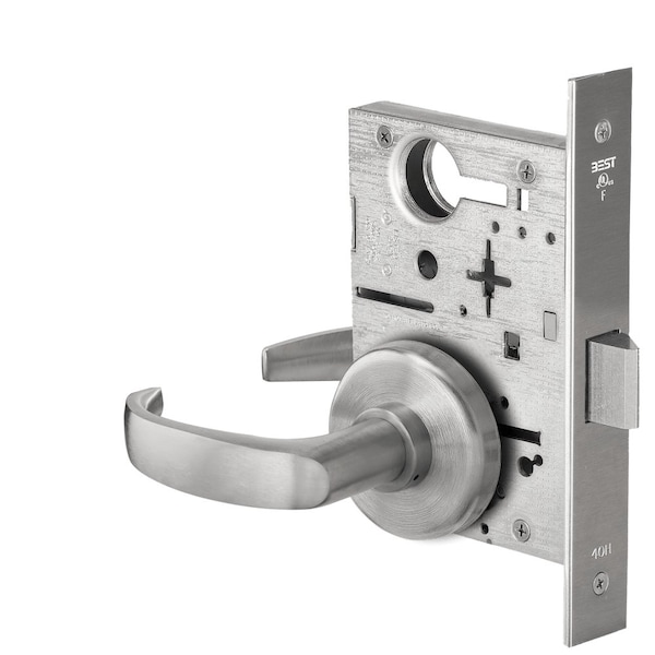Best Grade 1 Passage Mortise Lock, 14 Lever, H Rose, Non-Keyed, Satin Stainless Steel Finish 45H0N14H630 - main